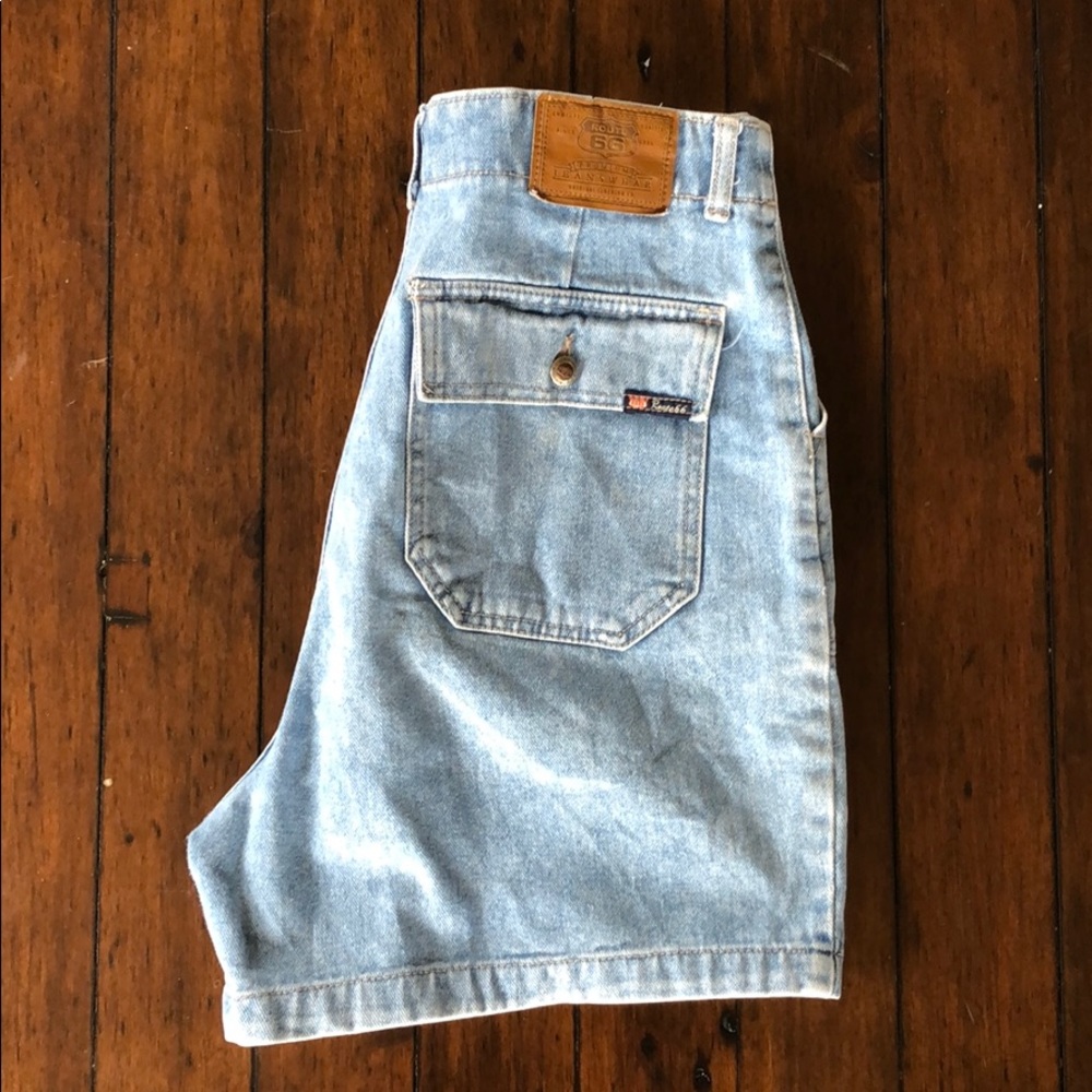🌿Vintage Route 66 Denim Shorts